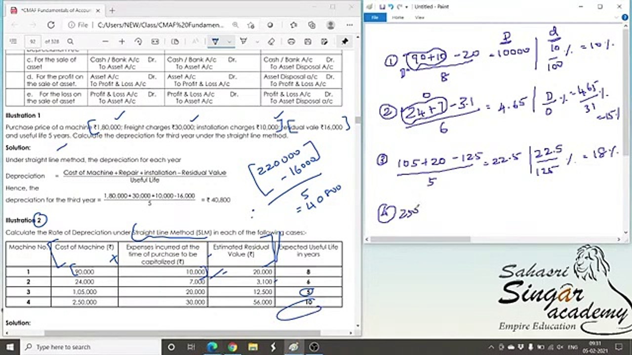 CMA Depreciation - Methods Part 2