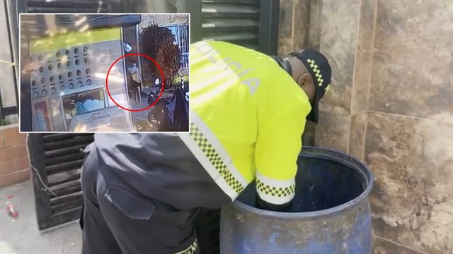Video del momento exacto en que madre abandona en shut de basura a su bebé de una hora de nacida