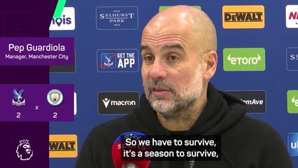 Manchester City in survival mode, according to Guardiola