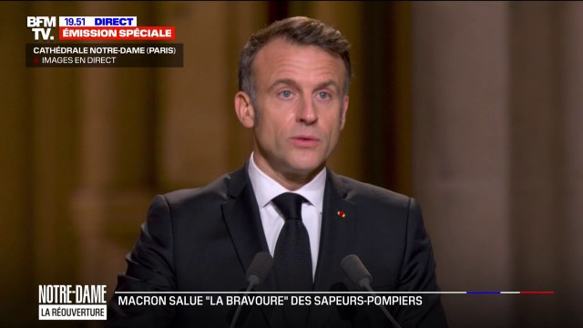 Réouverture de Notre-Dame: Emmanuel Macron salue la fraternité des donateurs