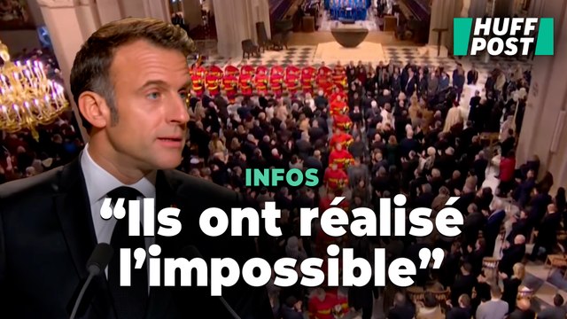 La reconstruction de Notre-Dame est « la métaphore heureuse d’une nation » pour Macron