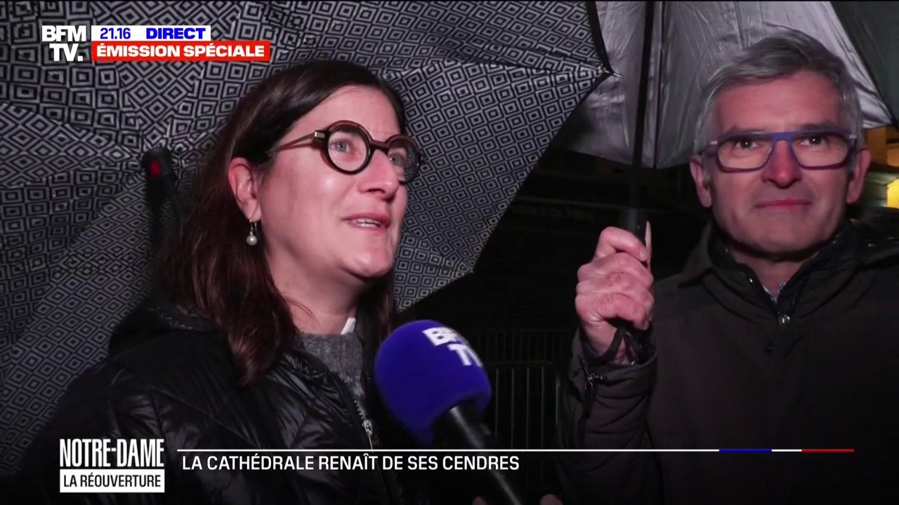 "Il y a un sentiment de fierté": les spectateurs au rendez-vous pour assister à la réouverture de Notre-Dame