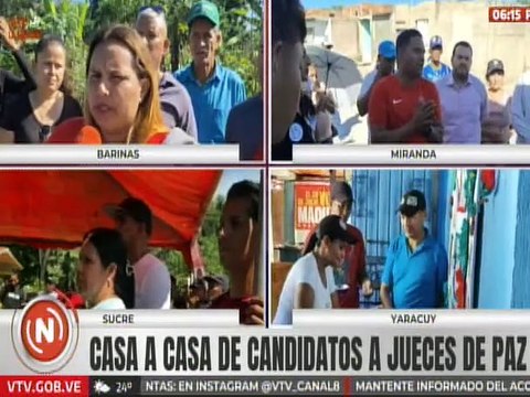 Barinas | Candidatos realizan casa a casa rumbo a las elecciones de Jueces de Paz este 15-D