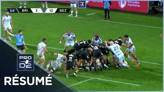 PRO D2 Saison 2024-2025 J13 - Résumé CA Brive - AS Béziers Hérault
