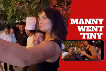 Manny Pacquiao and the selfie that made him 'tiny' with the world's tallest female boxer