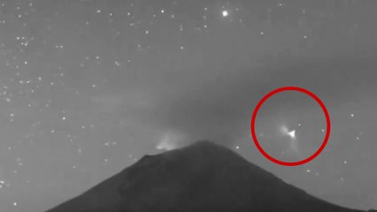 Supuesto avistamiento OVNI sobre volcán Popocatépetl