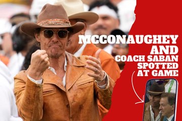 Matthew McConaughey and Nick Saban Spotted at SEC College playoff