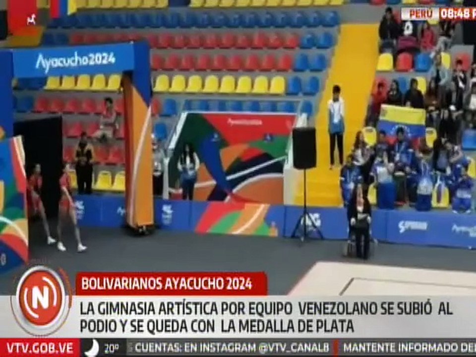 Venezuela obtiene medalla de plata en gimnasia artística en los Juegos Bolivarianos Ayacucho 2024