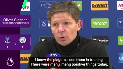 Glasner pleased with Palace's 'good performance' in Man City draw