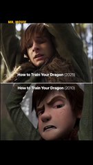 Animation vs Real life of - How to train your Dragon movie