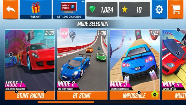 Impossible Car Racing Simulator 2023 - NEW Sport Car Stunts Driving 3D - Android GamePlay