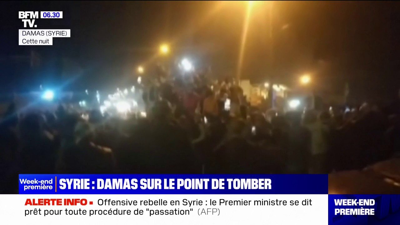 Syrie: les rebelles entrent dans Damas, le Premier ministre se dit "prêt à coopérer"