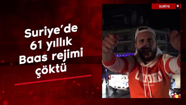 Suriye'de 61 yıllık Baas rejimi çöktü: Kutlamalar yapıldı