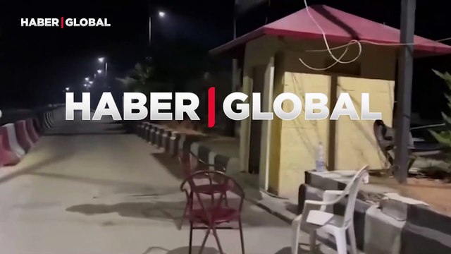 Şam'da terk edilmiş bir kontrol noktası görüntülendi