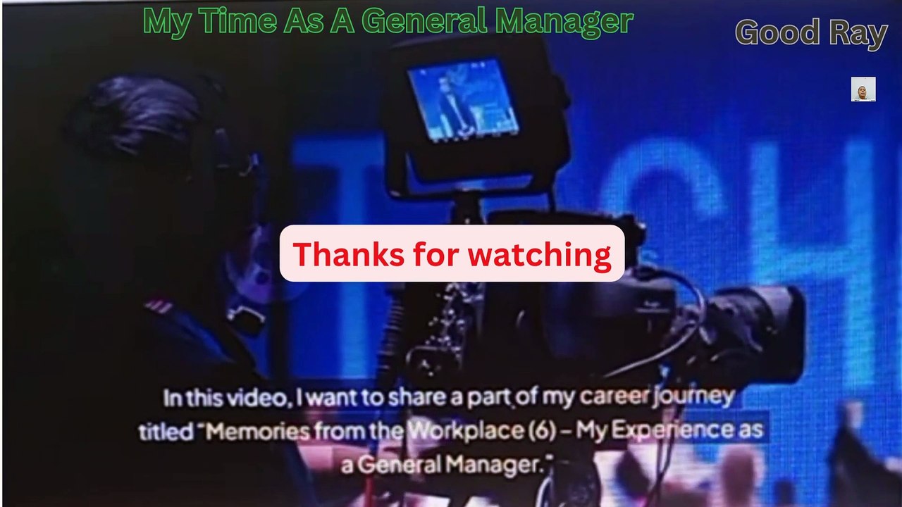 My time as a general manager