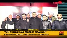 Suriye devlet televizyonu tutsakların serbest kaldığını duyurdu