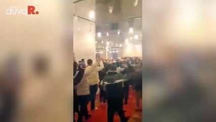 Fatih Camii'nde 'Esad' kutlaması
