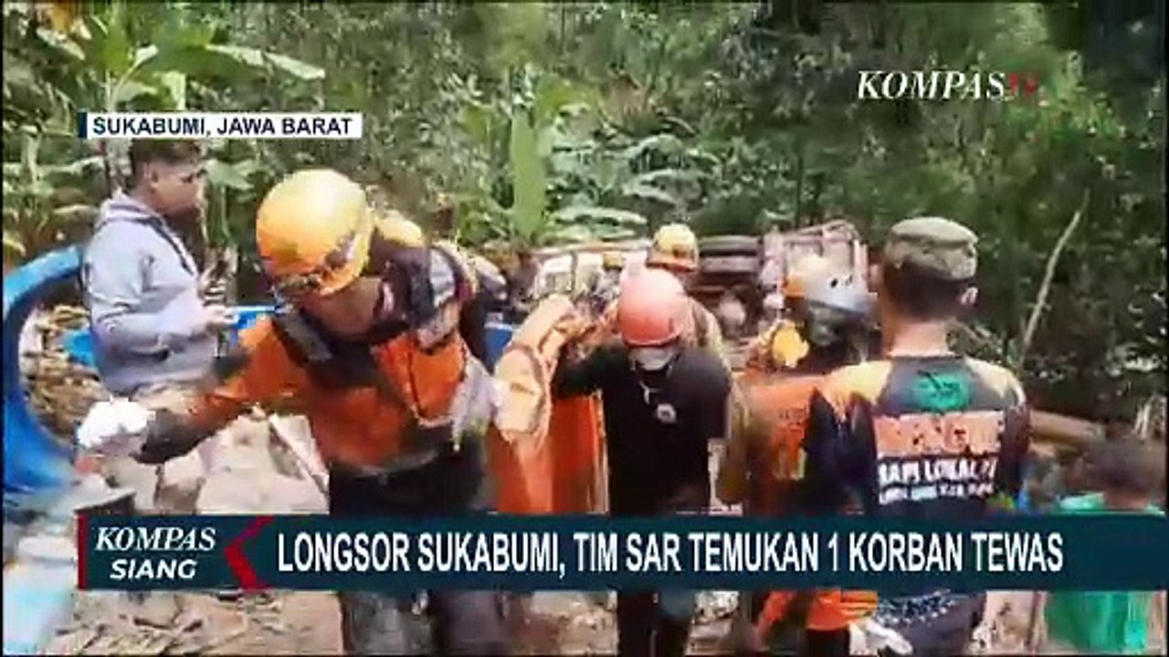 Longsor Sukabumi, Tim SAR Temukan 1 Korban Tewas