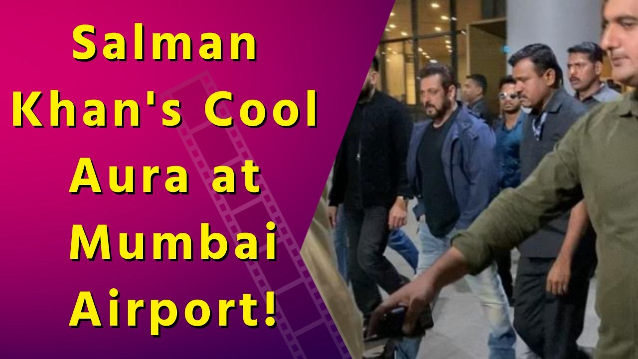 Salman Khan spotted at Mumbai airport, exudes cool aura in casual chic look
