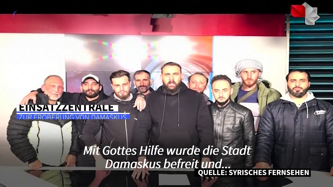 Syrien: Kämpfer erklären in Fernsehansprache Sturz von 'Tyrann' Assad