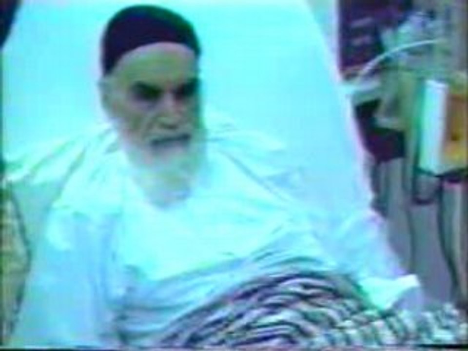 Ali Khamenei et l'Ayatollah Khomeini.