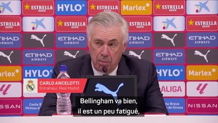 Real Madrid - Ancelotti : “Bellingham est de retour, il est en forme, l’attaque aussi”