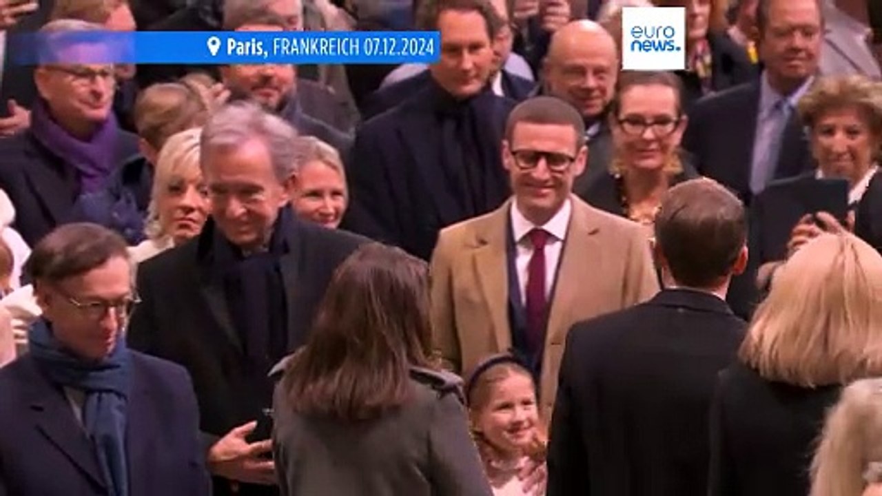 Notre Dame Kathedrale wird feierlich wiedereröffnet, ohne Scholz