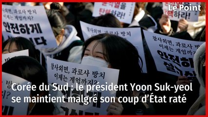 Corée du Sud : le président Yoon Suk-yeol se maintient malgré son coup d’État raté