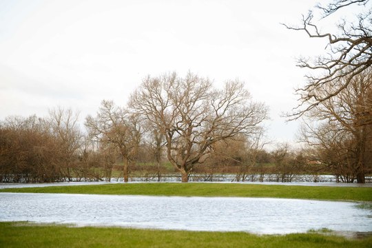 Flooding increases in Pentre near Shrewsbury