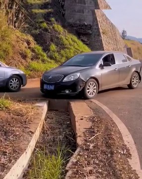 Easy way to get a stuck car wheel out.