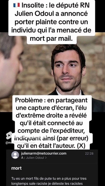 il est trop con Julien Odoul du RN. encore une brebis galeuse _