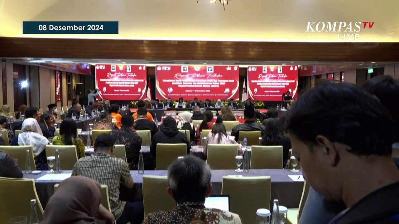 Momen KPU Jakarta Umumkan Perolehan Suara RK-Suswono, Dharma-Kun, dan Pramono Rano