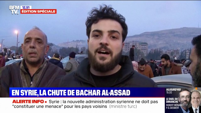 C'est un sentiment de bonheur qui nous est étrange : les Syriens réagissent à la chute de Bachar Al-Assad