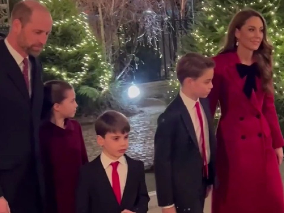 Prinzessin Kate strahlt bei Weihnachtsgottesdienst mit der Familie