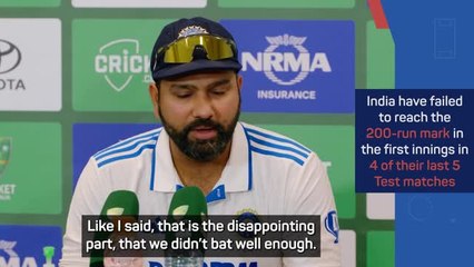 India 'didn't bat well enough' in Adelaide defeat - Sharma