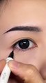 eye makeup tutorial - eyeliner eyeshadow - #makeup #shorts