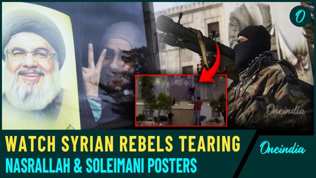 H.T.S Rebels Target Slain Hezbollah Leaders in Damascus: Destroy Nasrallah & Soleimani Posters