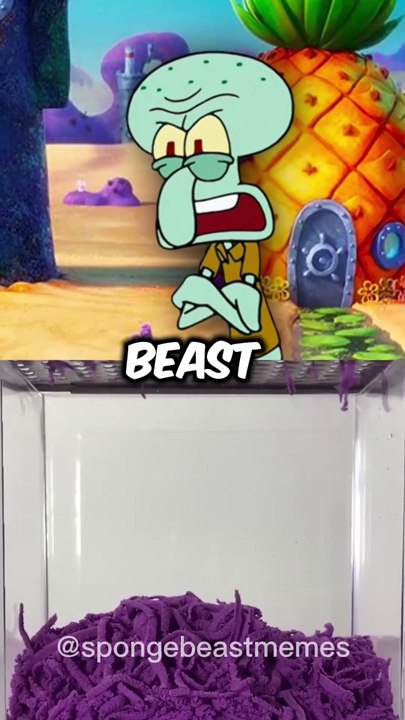 MrBeast Makes Squidward a GIGACHAD! 💪😱 #shorts #SpongeBob #MrBeast