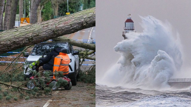 Strong winds will continue to hit the UK on Sunday in the wake of Storm Darragh
