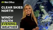 Met Office Evening Weather Forecast 08/12/24 – Windy south and settled north