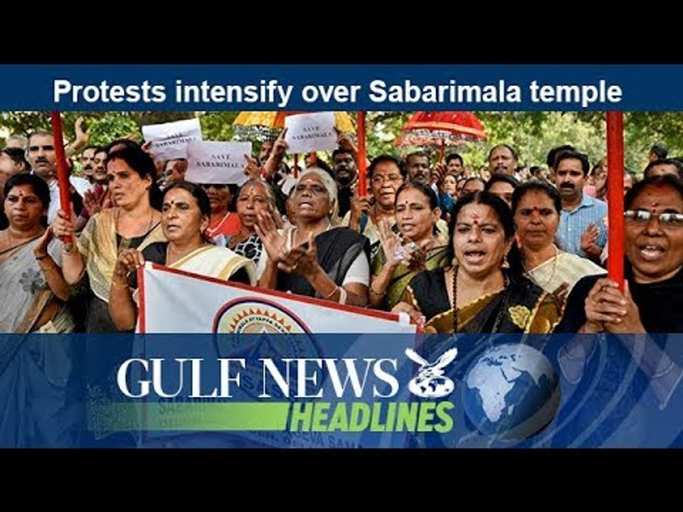 Protests intensify over Sabarimala temple - GN Headlines