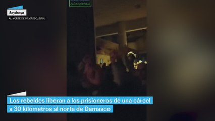 Los rebeldes liberan una cárcel cerca de Damasco