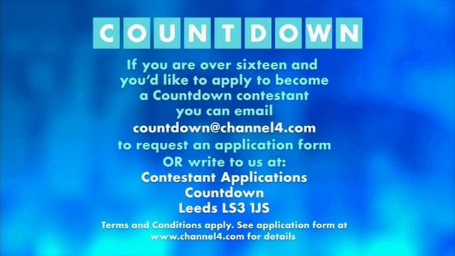 Countdown | Friday 9th June 2017 | Episode 6600