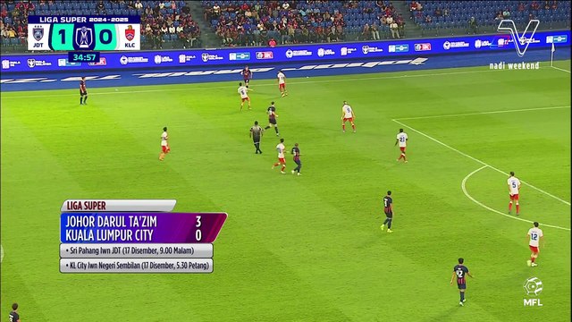 Arif Aiman ledak hatrik berdepan Kuala Lumpur City