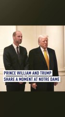 Prince William & Donald Trump share a moment at Notre Dame