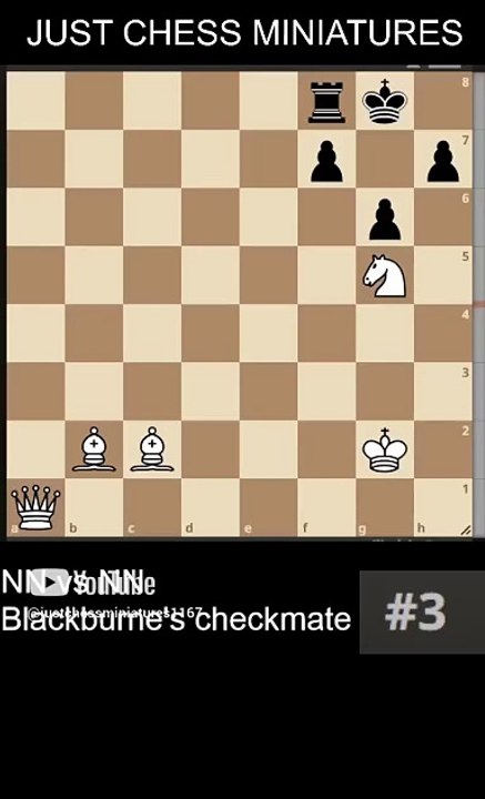 NN vs NN. Blackburne's checkmate 1