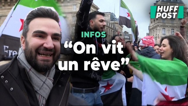 Ces Syriens célèbrent à Paris la chute du régime de Bachar Al-Assad