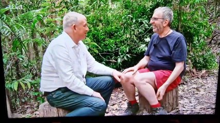 Rev Richard Coles in jungle I'm a Celebrity