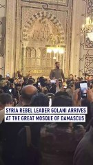 Syrian rebel commander al-Golani seen in Damascus after Assad's exit