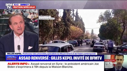 Chute de Bachar al-Assad: "C'est une conséquence directe du 7 octobre", affirme Gilles Kepel, spécialiste du Moyen-Orient